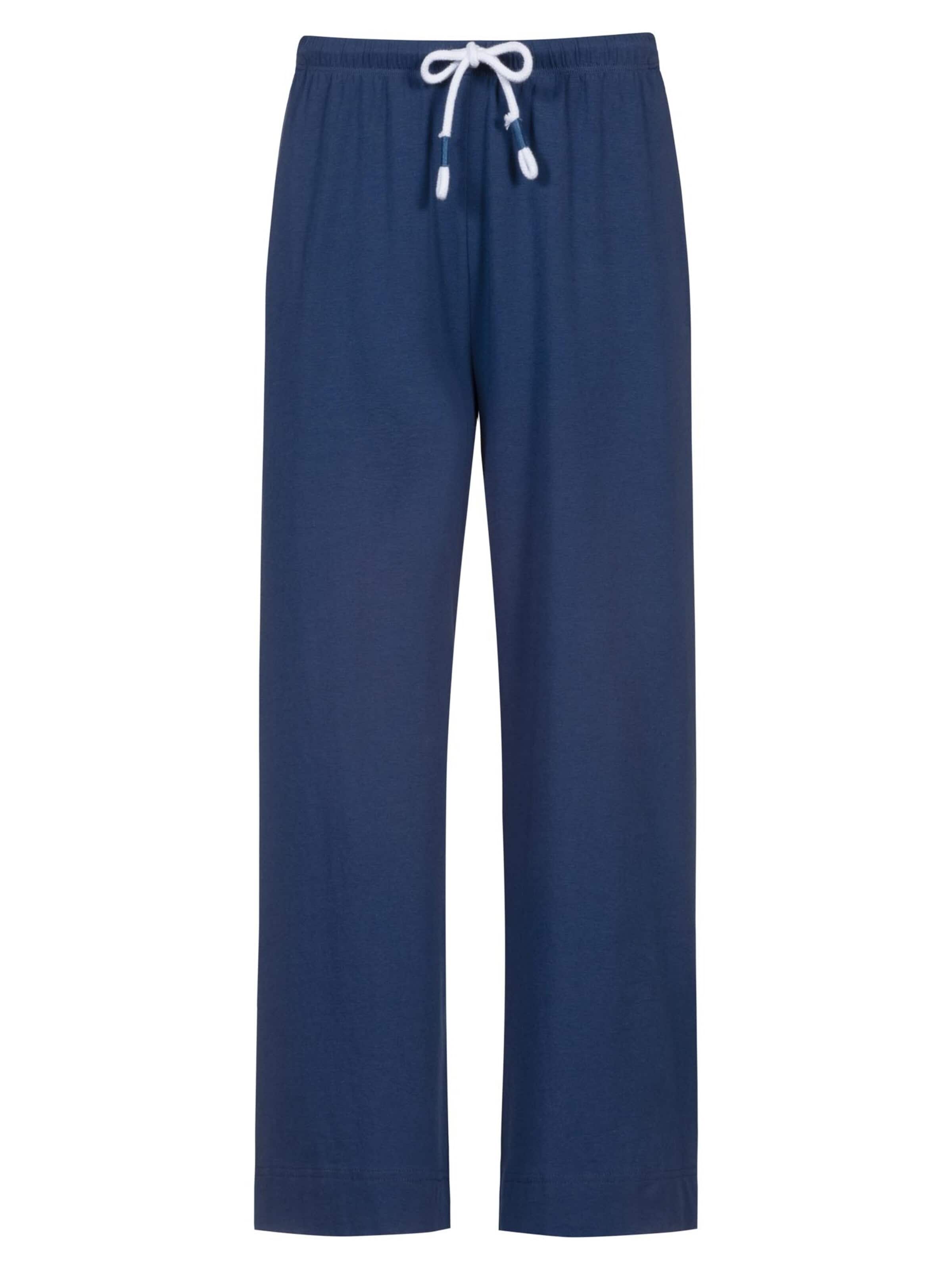 Mey Pyjamahose 'Solid Love'‌‌ in Blau: Vorderseite