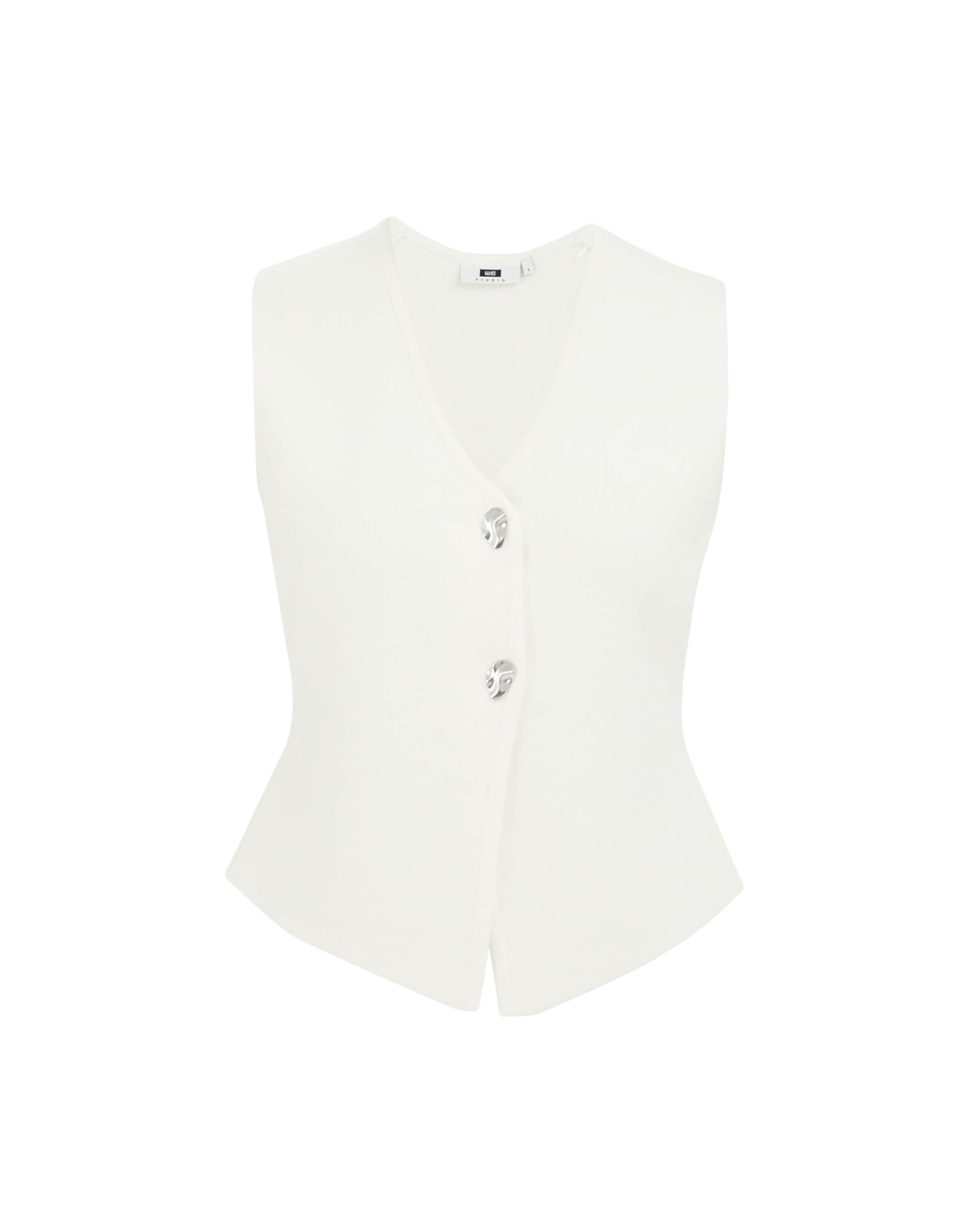 balts WE Studio Uzvalka veste: no priekšpuses