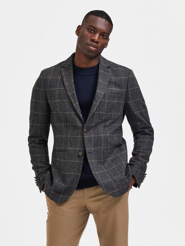 SELECTED HOMME Slim fit Blazer 'DALLAS' in Grey: front