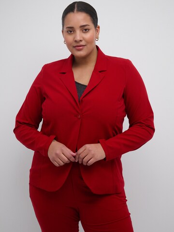 KAFFE CURVE Blazers 'Jia' in Rood: voorkant