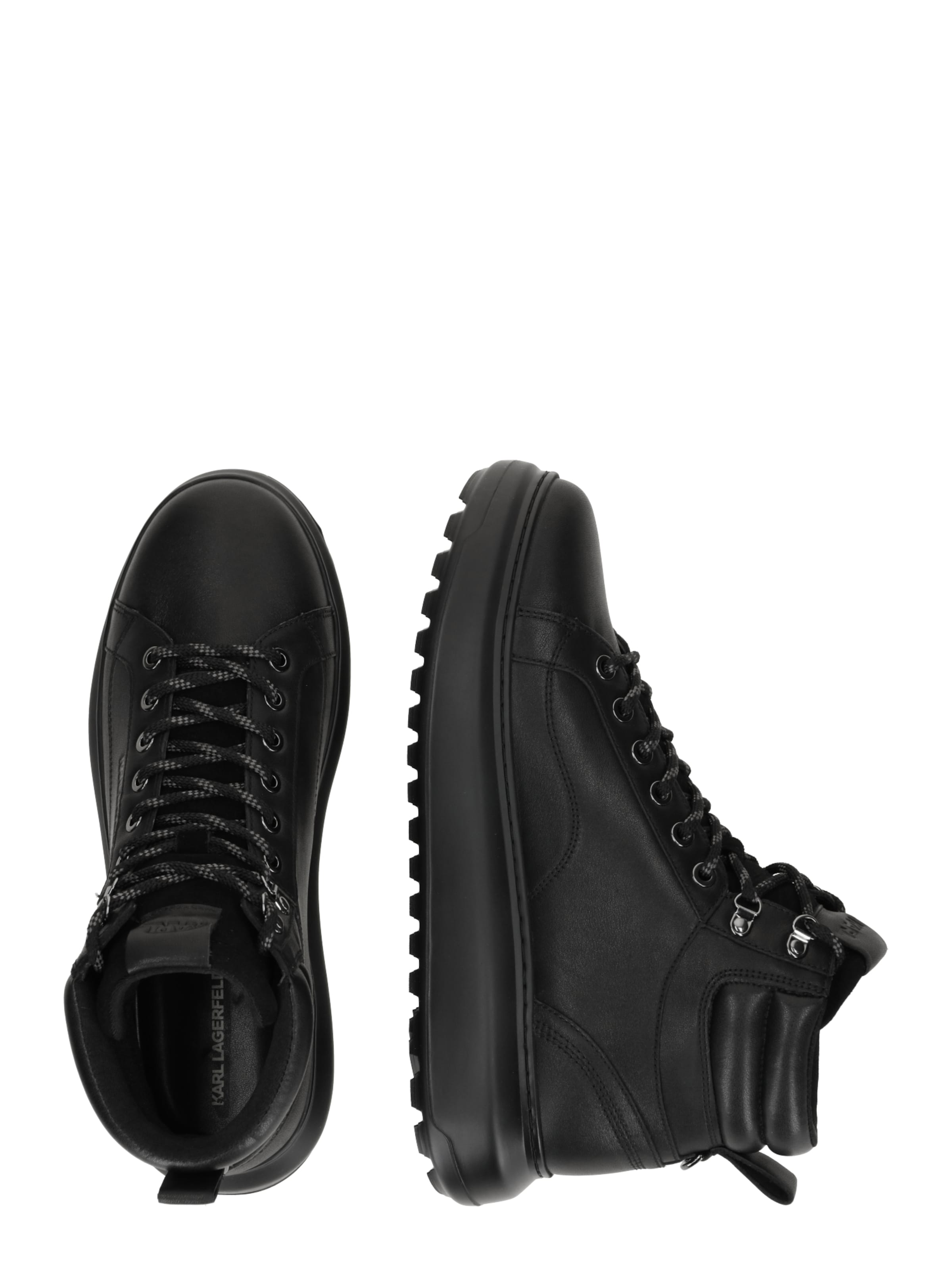 Bottines à lacets Karl Lagerfeld en noir