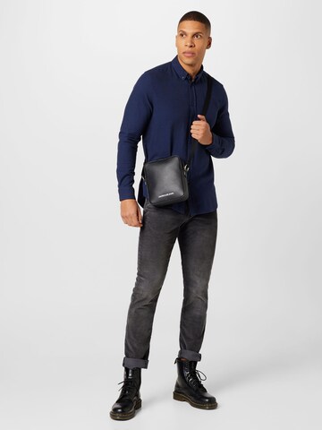 Coupe regular Chemise 'LIAM' Samsøe Samsøe en bleu