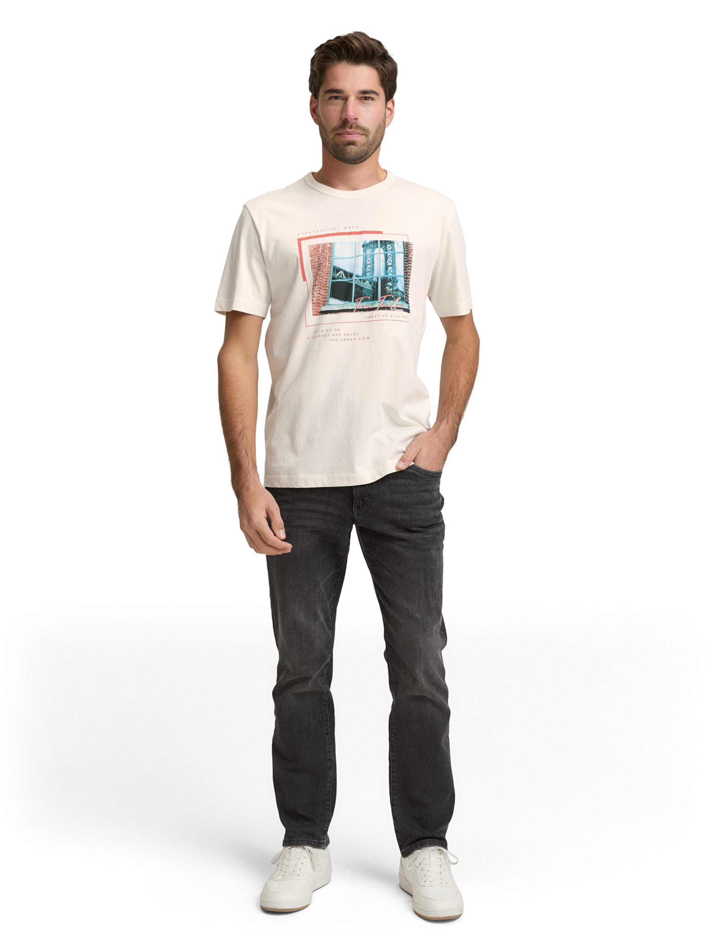 TOM TAILOR - Camiseta en blanco