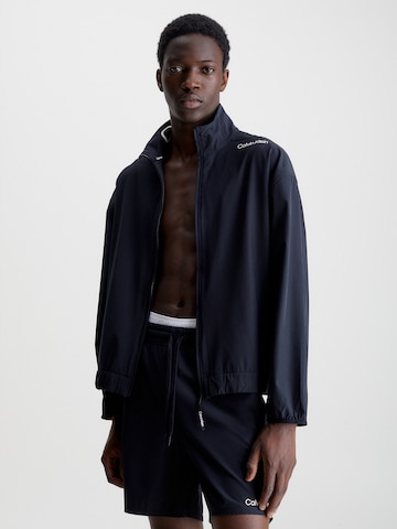 Calvin Klein Sport Athletic Jacket in Black: front