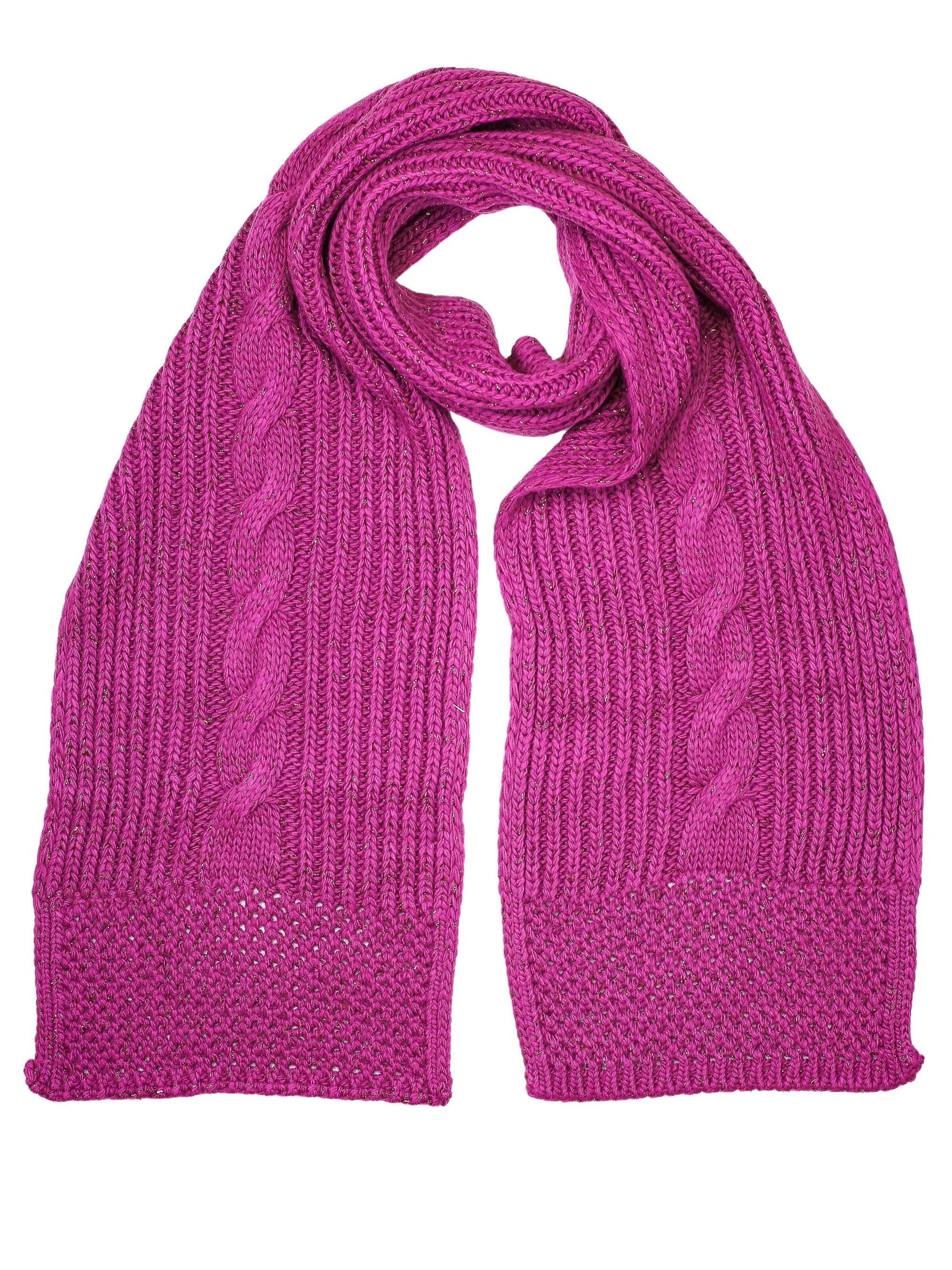 COLLEZIONE ALESSANDRO Scarf 'Zopf' in Pink: front