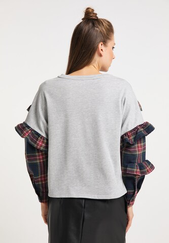 myMo ROCKS - Sweatshirt em cinzento