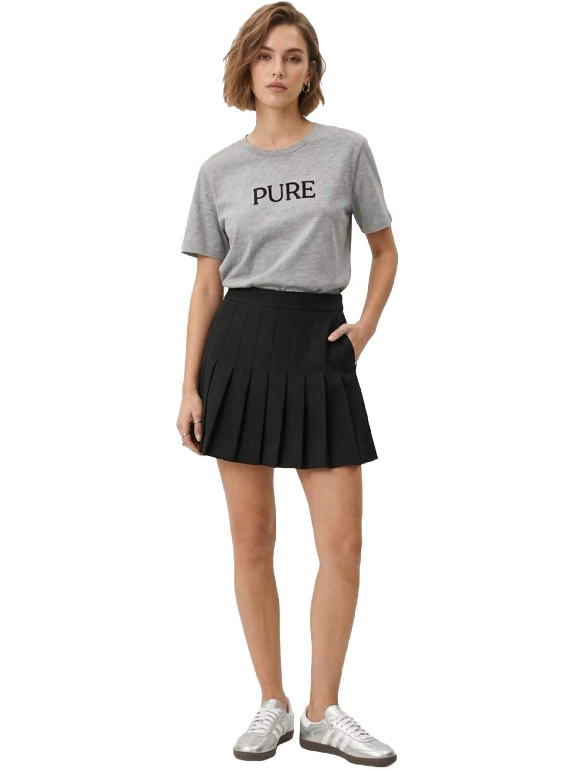 LTB Jeans Shirt 'LTB Jeans T-Shirt mit Slogan-Print' in Grey: front