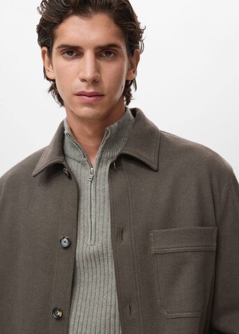MANGO MAN Comfort Fit Übergangsjacke 'Alludia' in Grau