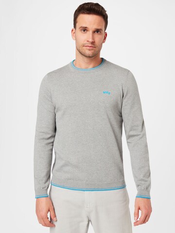 BOSS Green Pullover 'Ritom' in Grau: predná strana