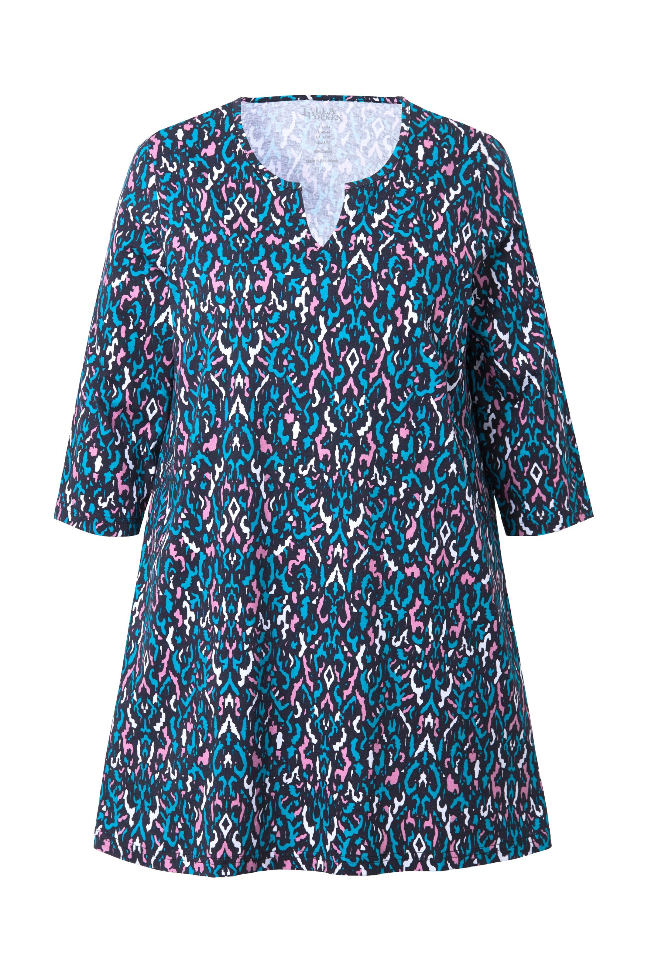 Ulla Popken Shirt in Blauw: voorkant