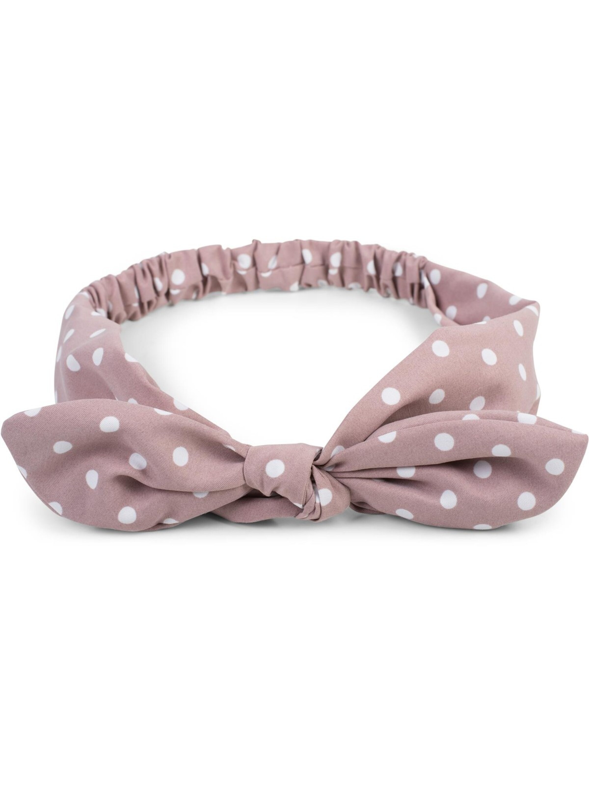 styleBREAKER Hair Jewelry 'Haarband mit Punkte Muster und Schleife' in Pink: front
