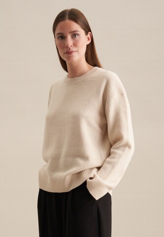 Pull-over 'Schwarze Rose' SEIDENSTICKER en beige : devant