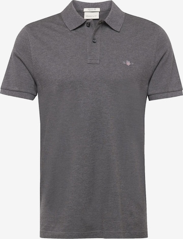 T-Shirt GANT en gris : devant