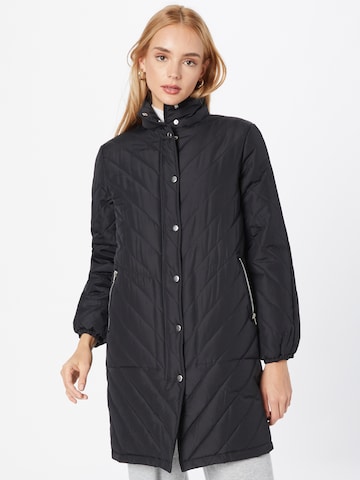 Soft Rebels Between-Seasons Coat 'Revna' in Black: front