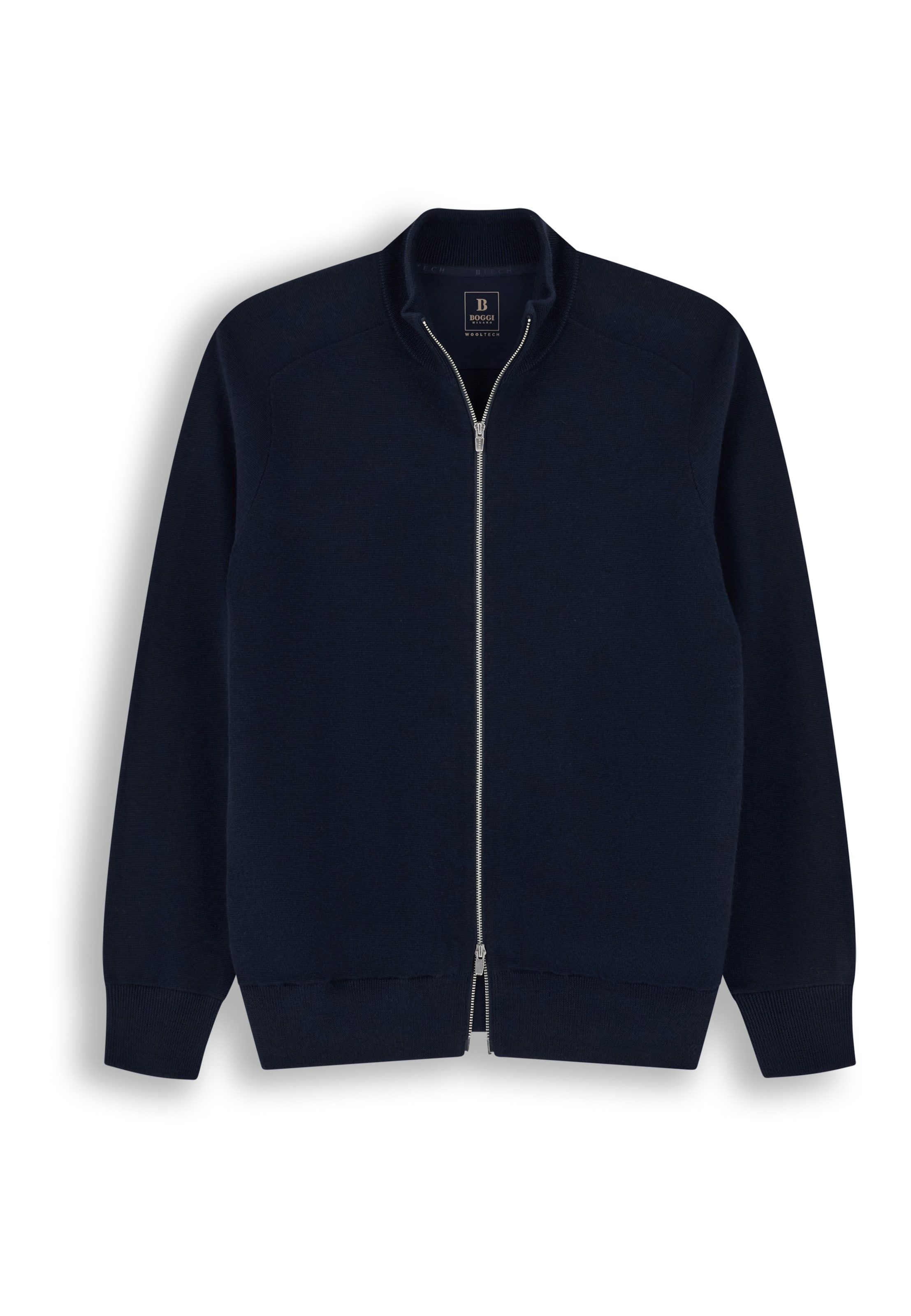 Boggi Milano Sweatshirt in Blauw: voorkant