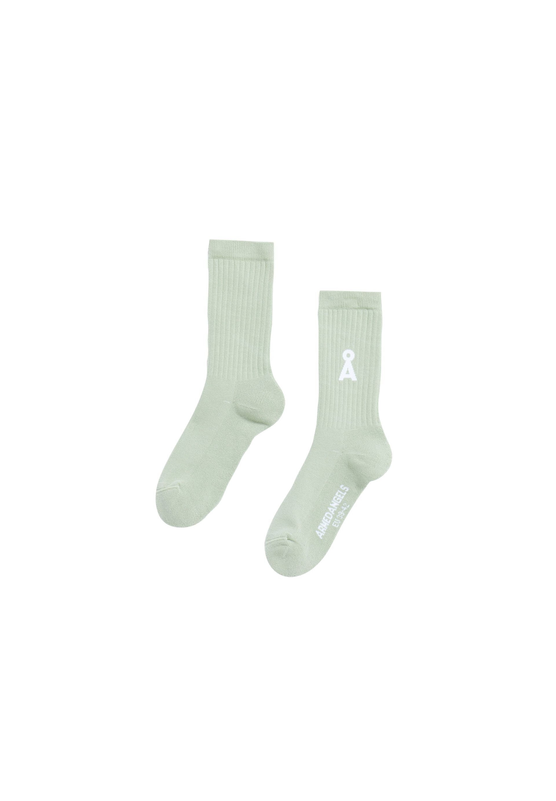 Chaussettes 'SAAMUS BOLD' ARMEDANGELS en bleu : devant