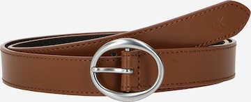 Calvin Klein Jeans - Cinturón 'CLASSIC' en marrón: frente