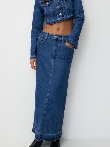 Pull&Bear Rok in Blauw: voorkant