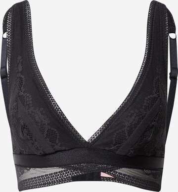 Hunkemöller Bustier Melltartó 'Cleo' - fekete: elől