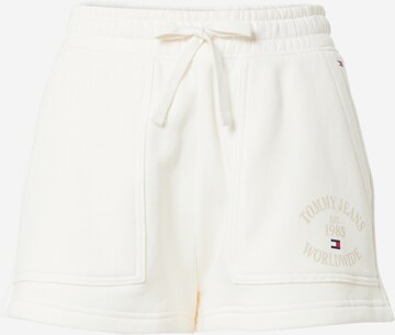 Pantaloni di Tommy Jeans in bianco: frontale