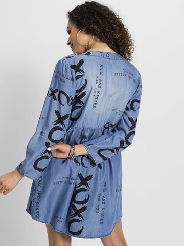 bonprix Jurk in Blauw