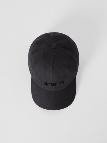 Bershka Cap in Schwarz