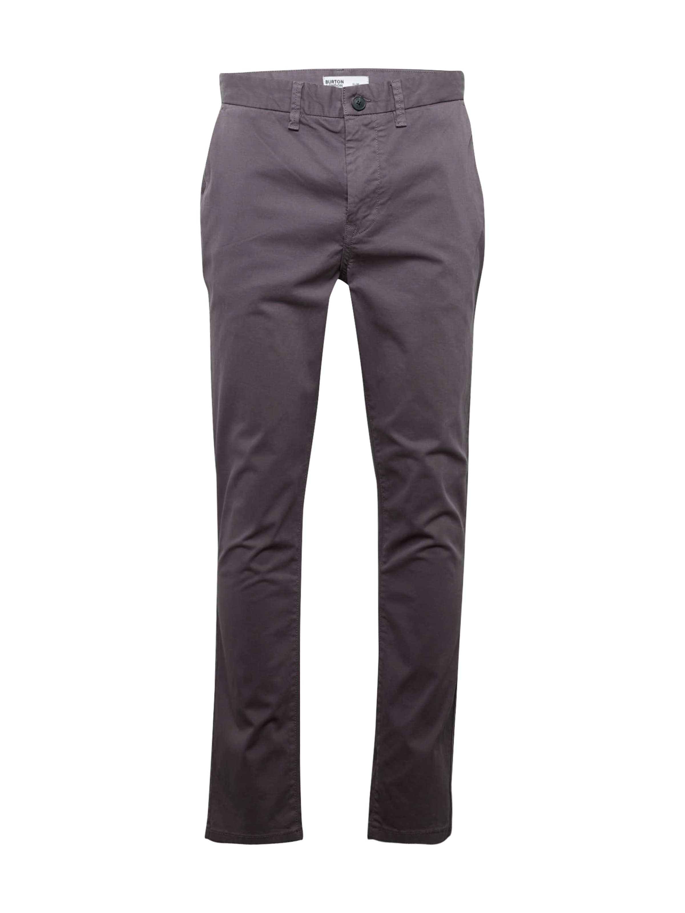BURTON MENSWEAR LONDON - Slimfit Calças chino em cinzento: frente