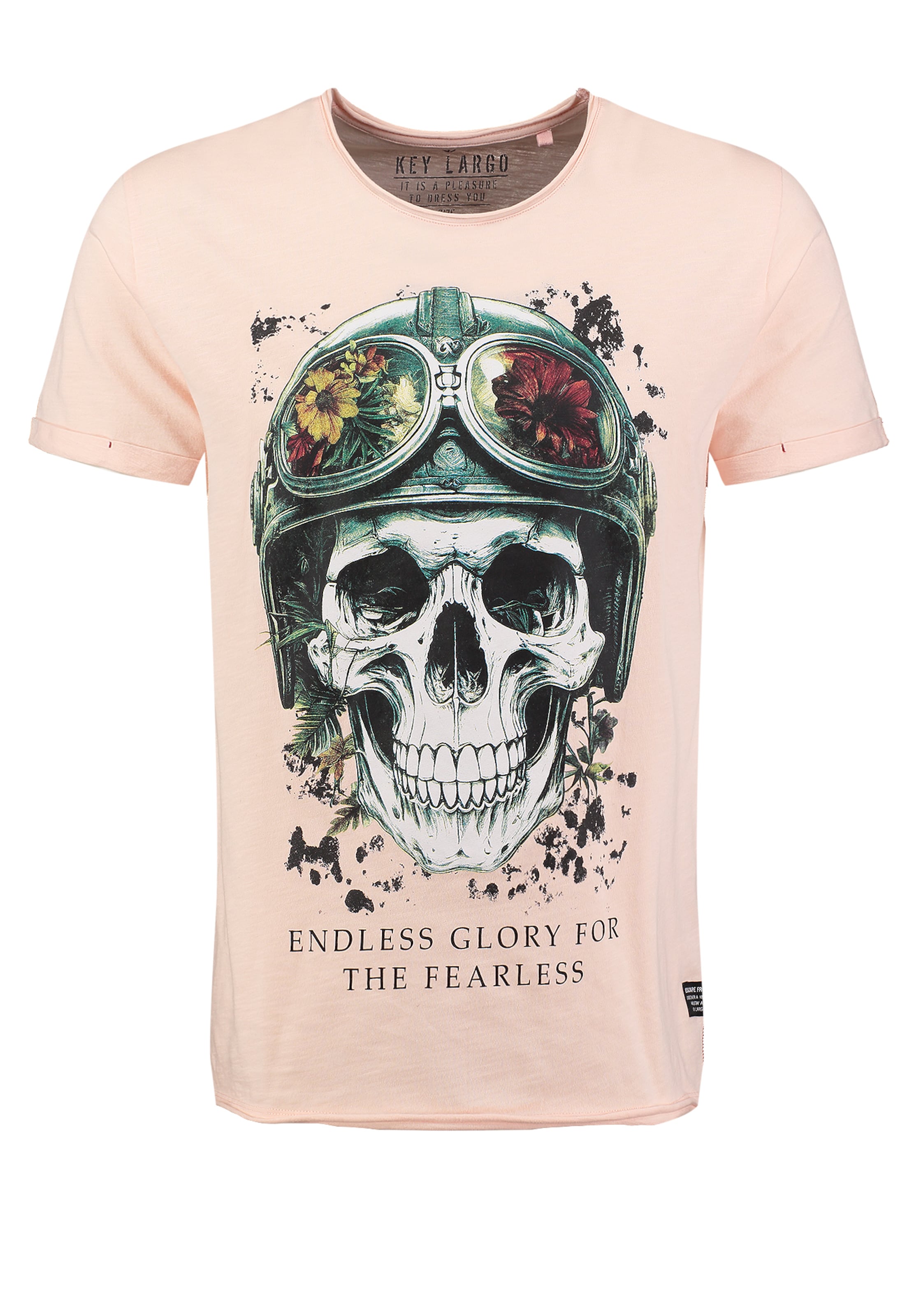 Key Largo T-Shirt 'KLFEARLESS' in Pink: Vorderseite