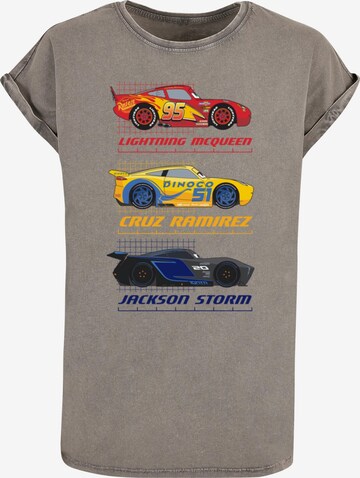 ABSOLUTE CULT T-Shirt 'Cars - Racer Profile' in Grau: predná strana