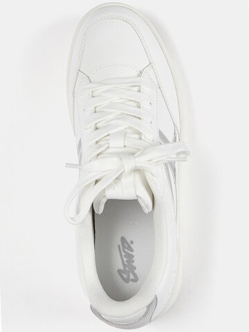 Pull&Bear Sneakers low i hvit