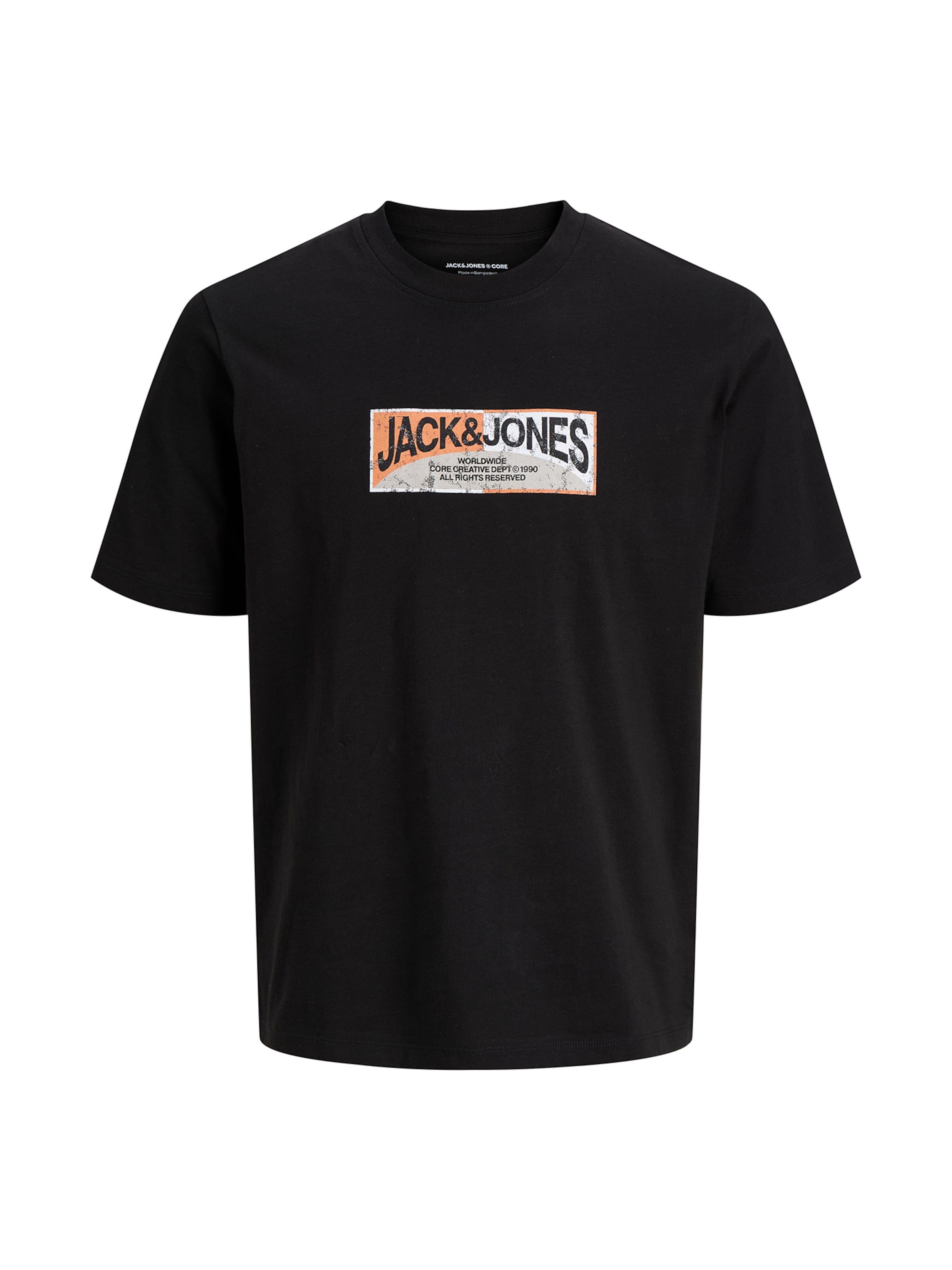 Jack & Jones Junior - Camiseta en negro: frente
