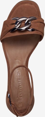 Sandales à lanières TAMARIS en marron