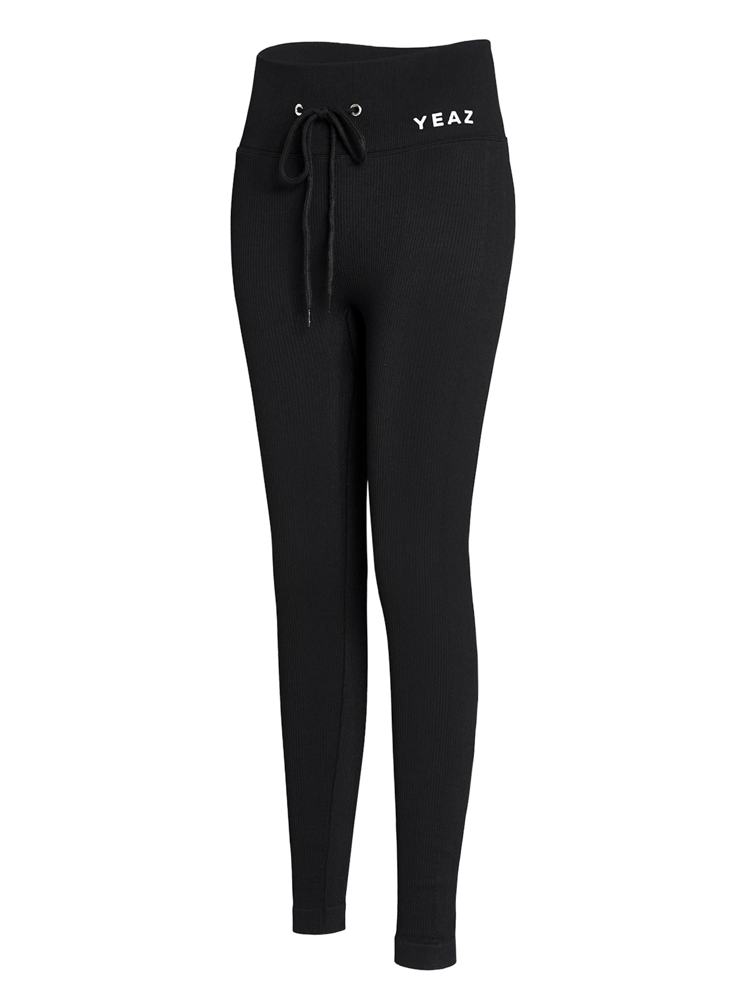 Skinny Pantaloni sportivi 'Runway' di YEAZ in nero: frontale