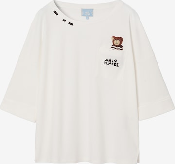 balta TATUUM Laisvi marškinėliai 'LABORI': priekis