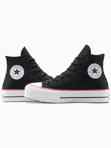 Sneaker alta 'Converse Chuck Taylor All Star Lift Platform Leopard' di CONVERSE in nero