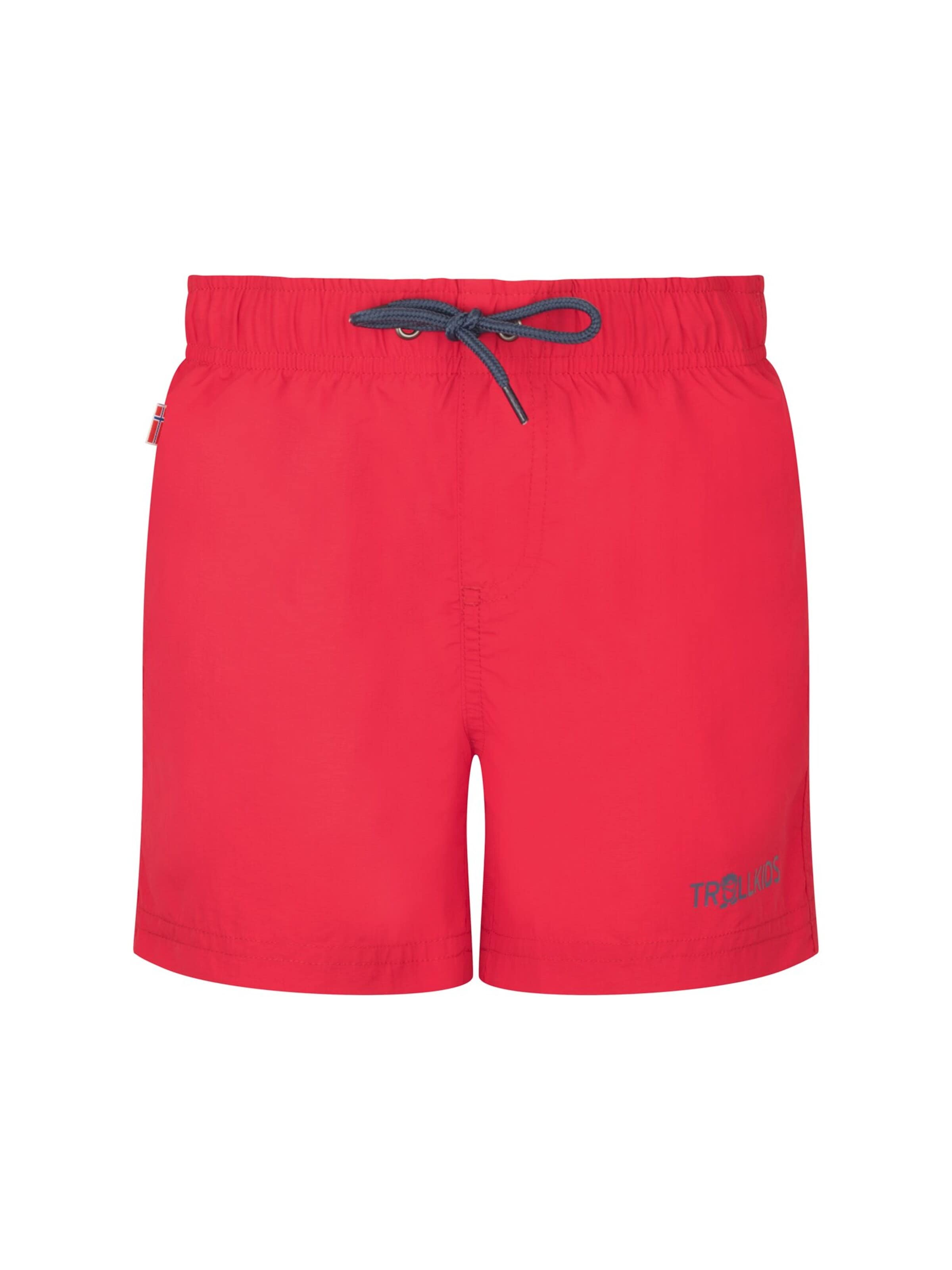 TROLLKIDS Board Shorts in Red: front