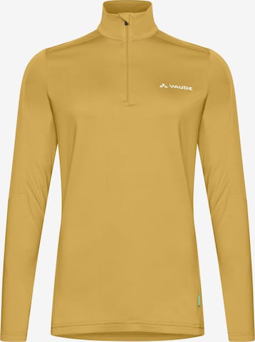 VAUDE Sports sweater in Yellow: front