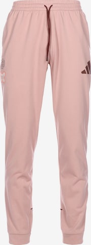 ADIDAS PERFORMANCE - Tapered Calças de desporto 'Harden Foundation' em rosa: frente