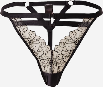 String 'Tara' Hunkemöller en noir : devant