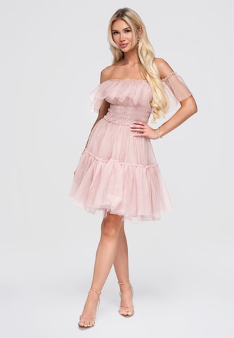 Robe de cocktail Ombre en rose