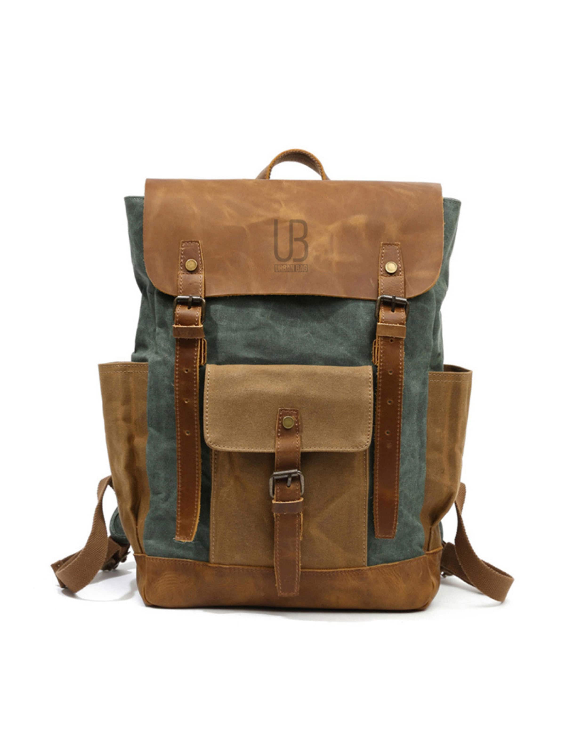 Sac à dos 'Memphis' URBAN BAG en vert : devant