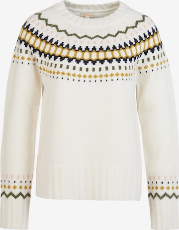 Barbour - Pullover 'Lana' em branco: frente