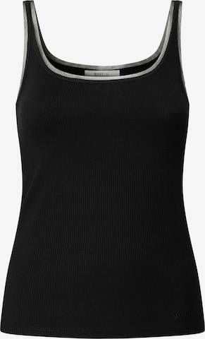 Pepe Jeans - Top 'Camille' en negro: frente