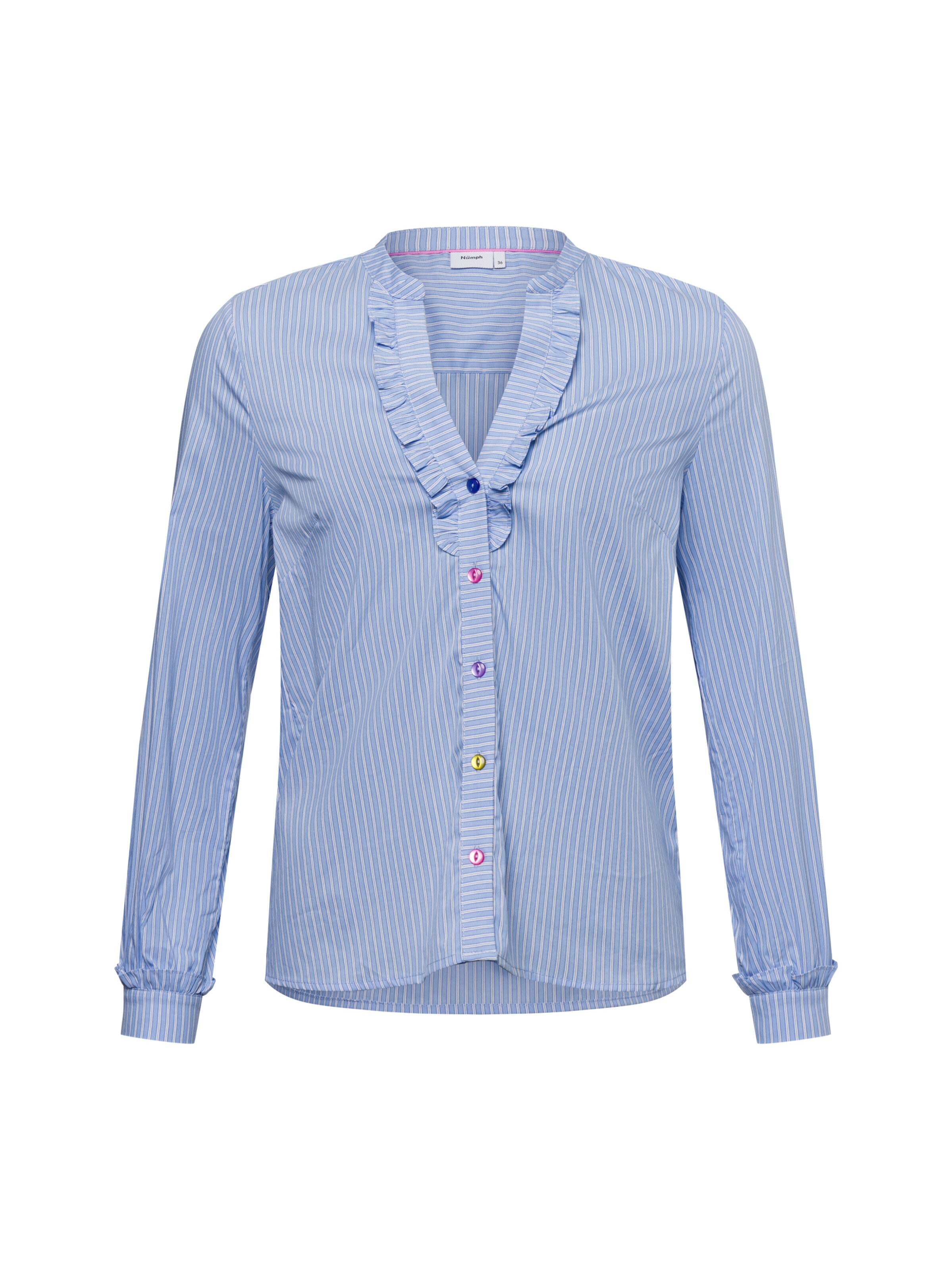 NÜMPH Bluse 'Farrah' in Blau: Vorderseite