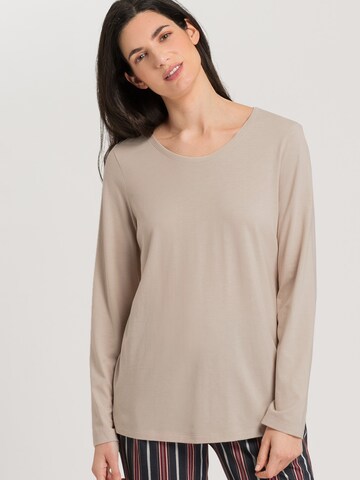 Hanro Pajama shirt 'Sleep & Lounge' in Beige: front