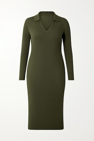 Shape Of You Knitted dress in Green: front