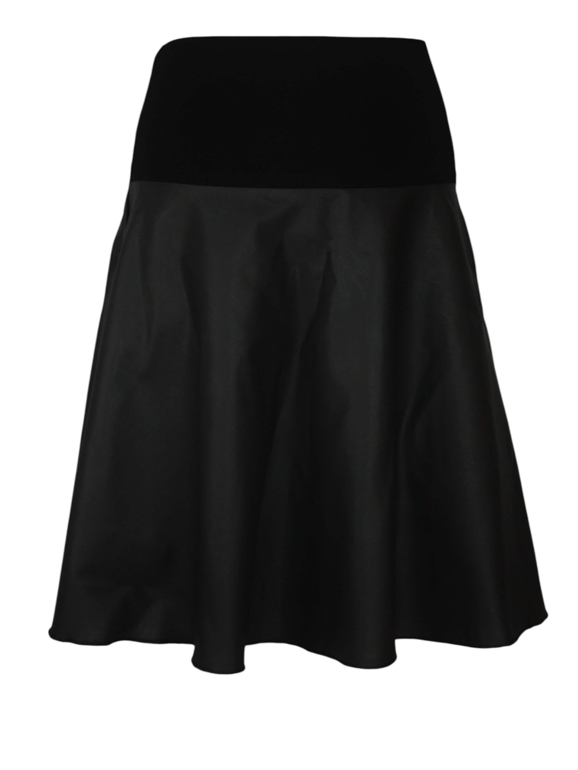 dunkle design Skirt 'Faux' in Black: front