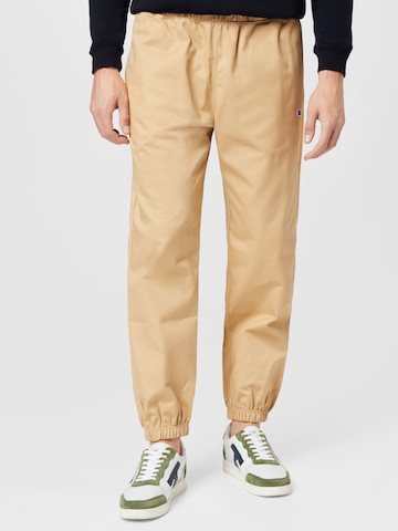 Champion Reverse Weave Tapered Trousers in Brown: front