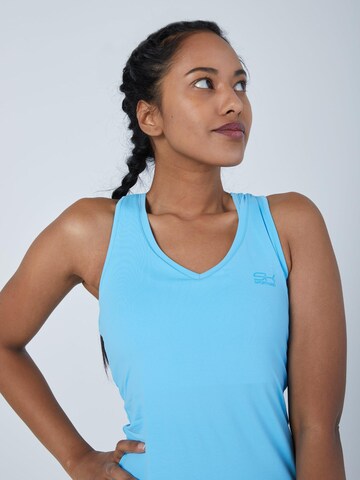 SPORTKIND Sporttop 'Tanktop V-Neck' in Blauw