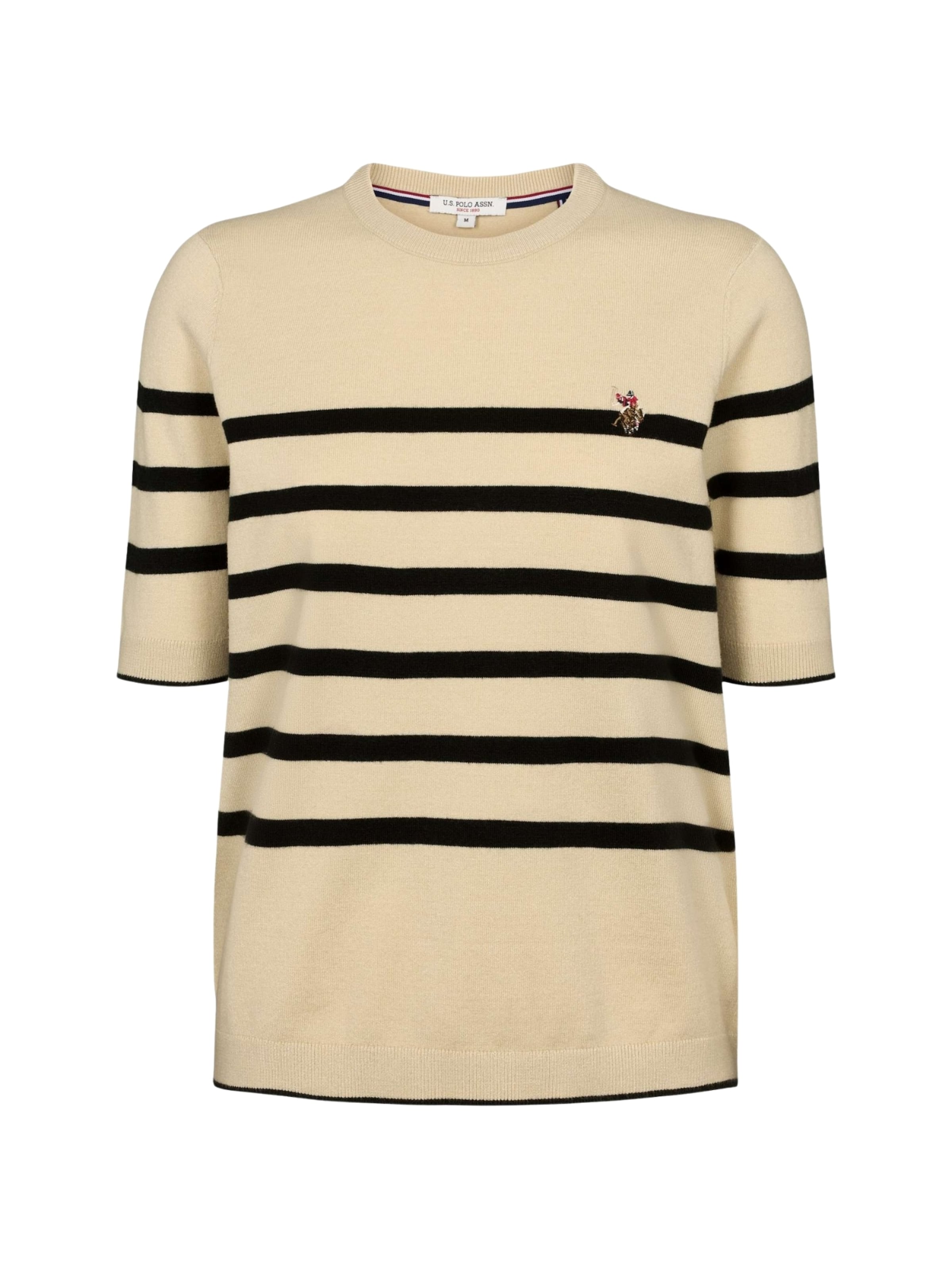 U.S. POLO ASSN. Svetr ' Maiken Short ' – béžová: přední strana